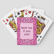 Texto personalizado estampado de leopardo rosa ele