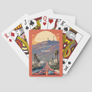 Baraja De Cartas Texto personalizado Hollywood California