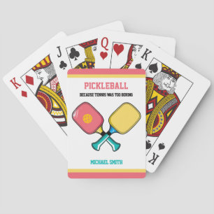 Baraja De Cartas texto personalizado Paletas de pelota