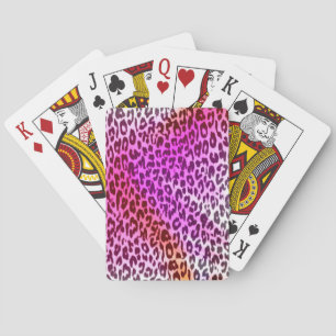Baraja De Cartas Textura abstracta de piel animal retro colorida 2
