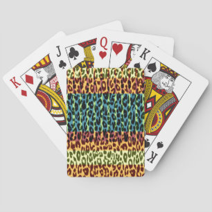 Baraja De Cartas Textura abstracta de pieles animales retro 2