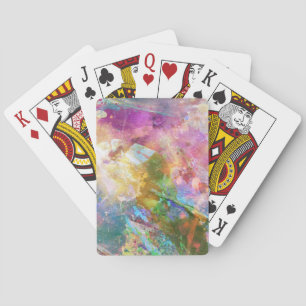 Baraja De Cartas Textura abstracta del grunge con la pintura 3 de