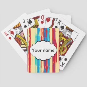 Baraja De Cartas Textura de acuarelas