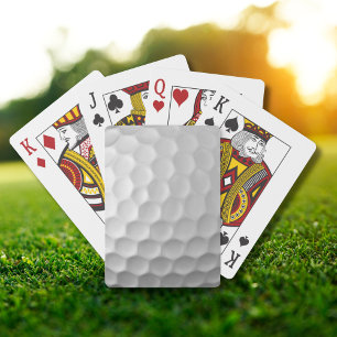 Baraja De Cartas Textura de Bola de Golf Blanca con Hoyuelos