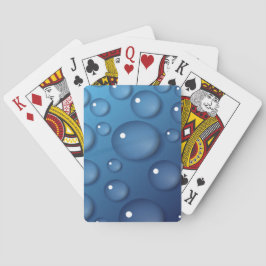 Baraja De Cartas Textura de caída de agua azul