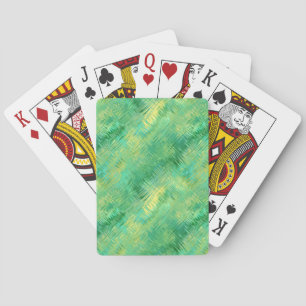 Baraja De Cartas Textura de cristal verde esmeralda