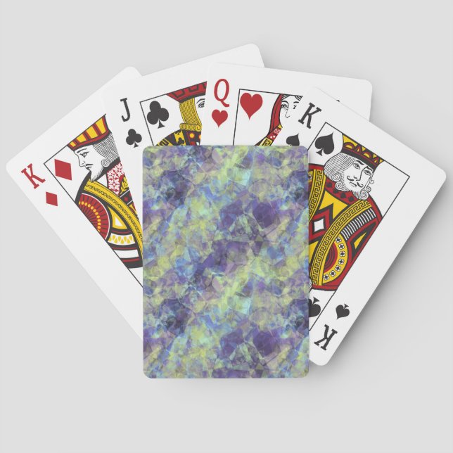 Baraja De Cartas Textura de lavanda en bruto (Reverso)