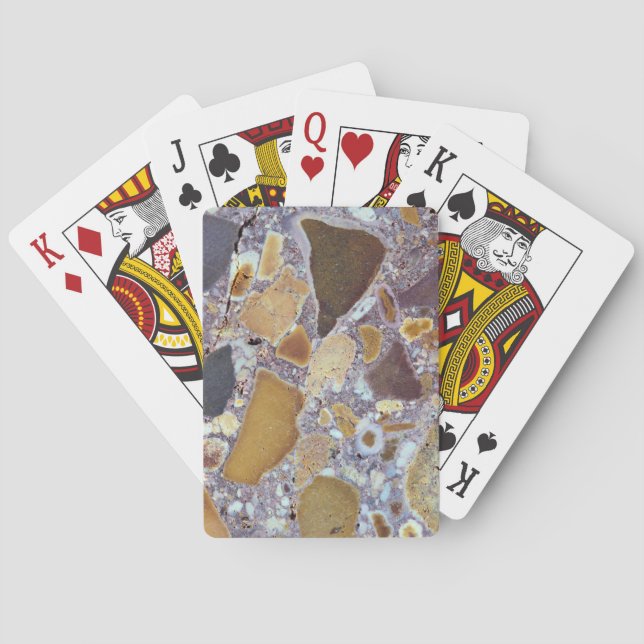 Baraja De Cartas Textura de piedra: Laterita (Reverso)
