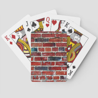 Baraja De Cartas Textura Fría de Pared de Ladrillo