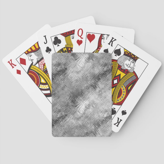 Baraja De Cartas Textura grisácea Hematita (Reverso)