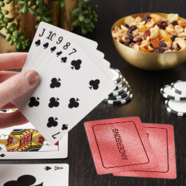 Baraja De Cartas Textura irisada rojiza brillante