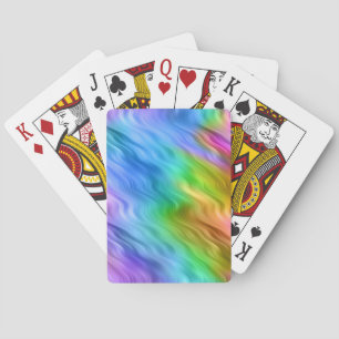 Baraja De Cartas Textura ondulada azul Pansy