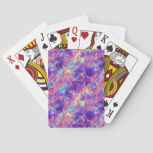 Baraja De Cartas Textura Violeta Cruzada