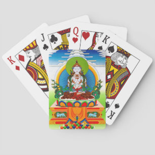 Baraja De Cartas Thangka tibetano oriental fresco Buda Locani