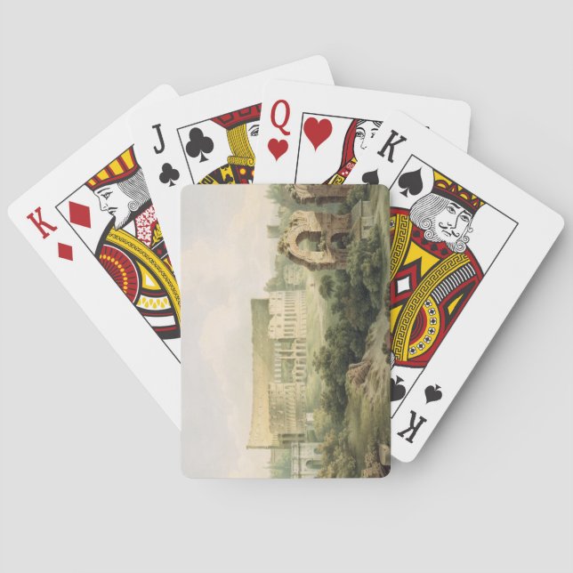 Baraja De Cartas The Colosseum, Rome, 1802 (w/c over graphite on wo (Reverso)