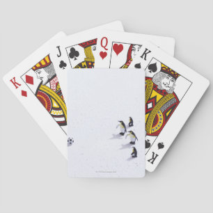 Baraja De Cartas The penguins playing soccer