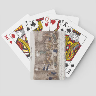 Baraja De Cartas The Prison, 1858 (coloured engraving)