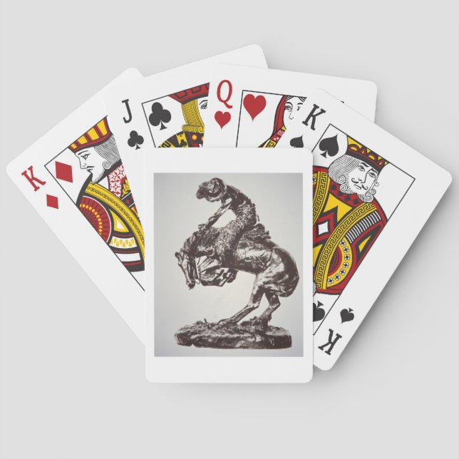Baraja De Cartas The Rattlesnake, 1905 (bronce) (foto b/w) (Reverso)