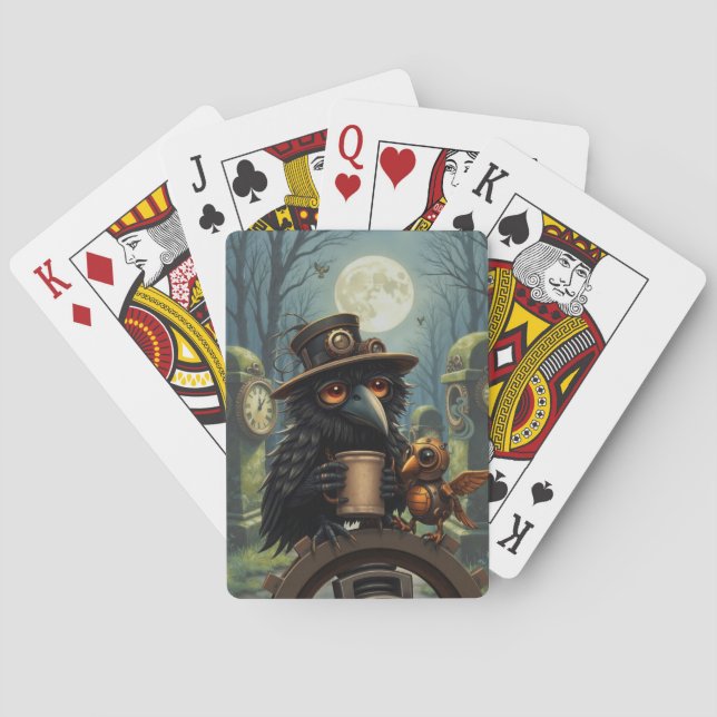 Baraja De Cartas The raven powered by Coffee (Reverso)