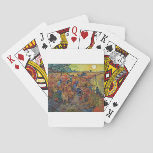 Baraja De Cartas The Red Vineyard 1888 by Vincent van Gogh