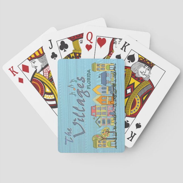 Baraja De Cartas The villages community florida playing cards (Reverso)