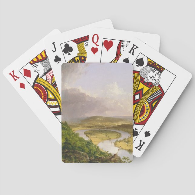 Baraja De Cartas Thomas Cole El Oxbow El Río Connecticut (Reverso)