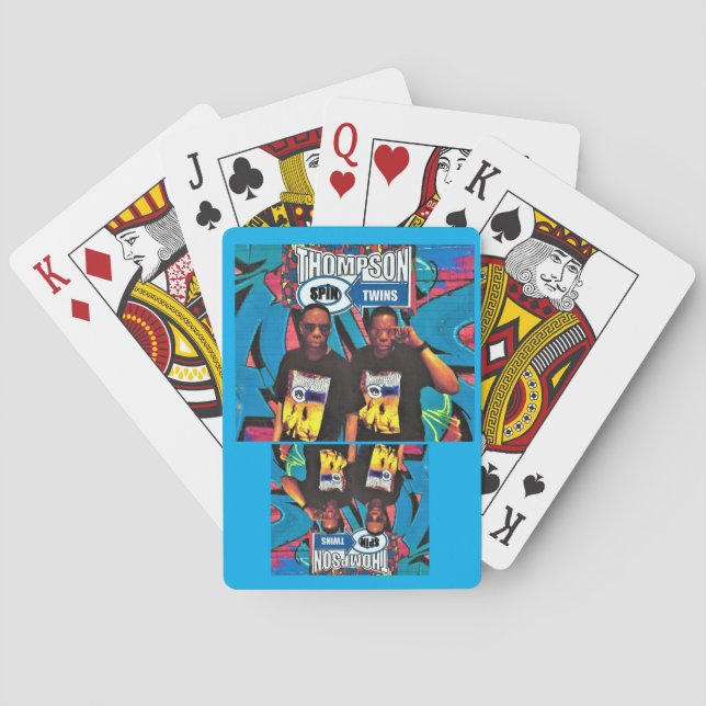 Baraja De Cartas THOMSON SPIN TWINS. Paleta de Ping Pong (Reverso)