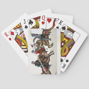 Baraja De Cartas Three knights at a tournament, plate from 'A Histo