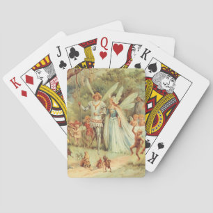 Baraja De Cartas Thumbelina y el príncipe Boda, cuentos de hadas ve