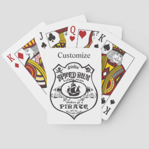 Baraja De Cartas Thunder_Cove, bebida pirata de ron picada