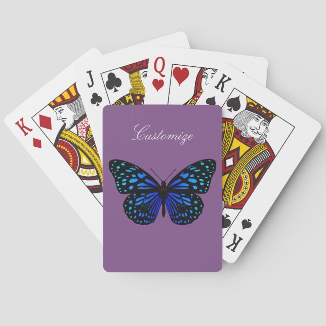 Baraja De Cartas Thunder_Cove de mariposa azul (Reverso)