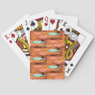 Baraja De Cartas Thunder_Cove de tres patrones de peces