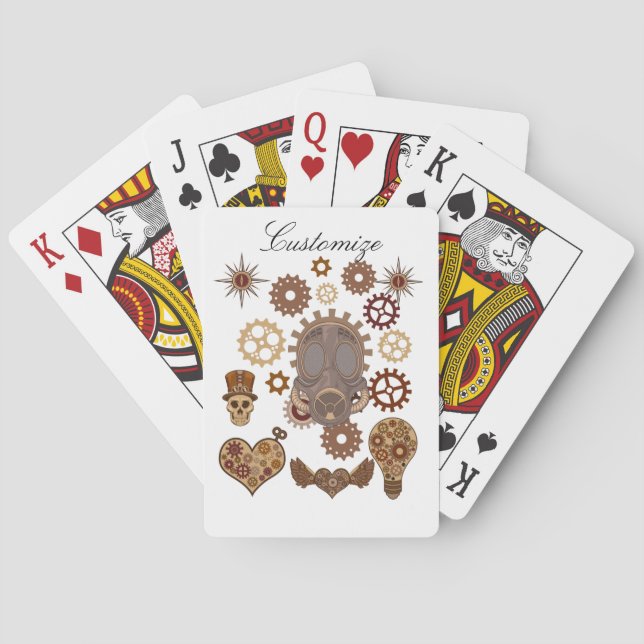 Baraja De Cartas Thunder_Cove del tema Steampunk (Reverso)