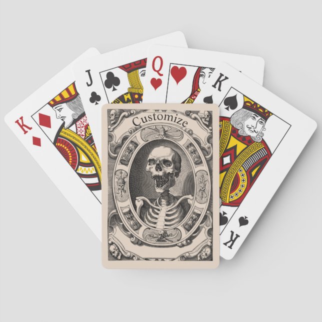Baraja De Cartas Thunder_Cove, flamante cráneo humano (Reverso)