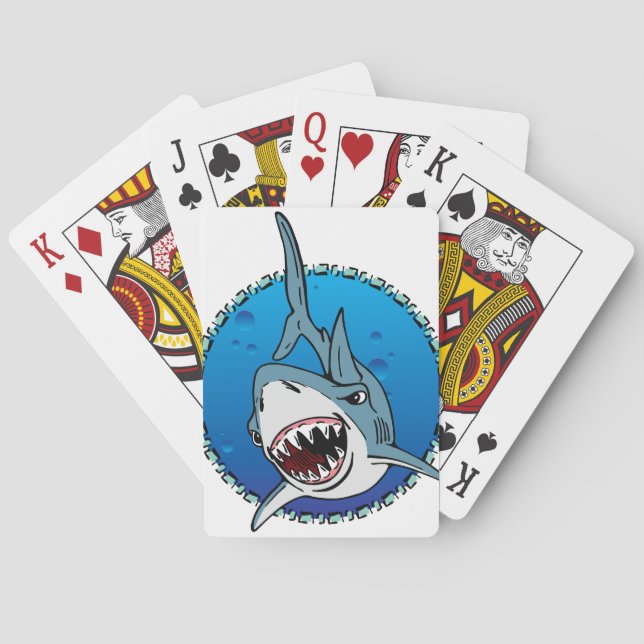 Baraja De Cartas Tiburón (Reverso)