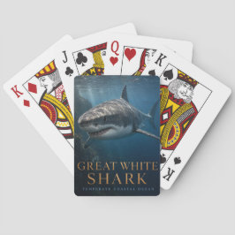 Baraja De Cartas Tiburón Blanco ANIMALES del Océano Costero