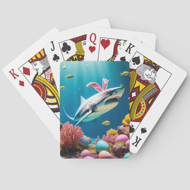 Baraja De Cartas Tiburón de Pascua (Reverso)