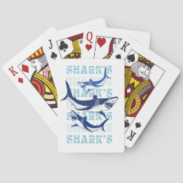 BARAJA DE CARTAS TIBURONES, TIBURONES, ESTILO