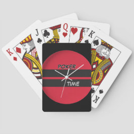 Baraja De Cartas Tiempo de Póquer Rojo Negro