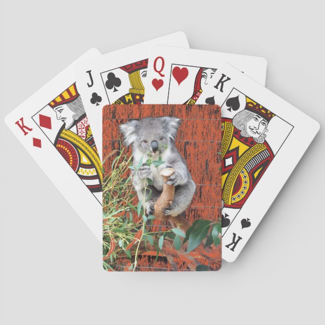 Baraja De Cartas Tiempo de refrigerio de Koala (Reverso)