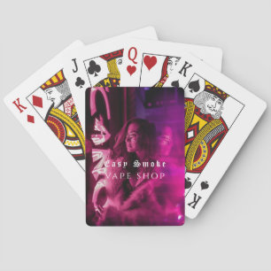 Baraja De Cartas Tienda de vapeo humo negro negocio