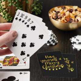 BARAJA DE CARTAS TIENE UNA FELIZ NAVIDAD