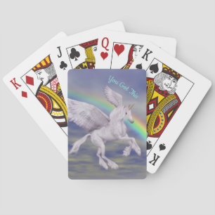 Baraja De Cartas Tienes este arco iris volador de Unicornio Inspira