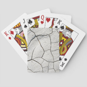 Baraja De Cartas Tierra Agrietada Textura Fría
