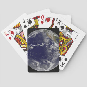 Baraja De Cartas Tierra Llena Que Muestra Varias Tormentas Tropical