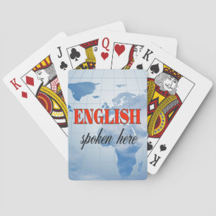 Baraja De Cartas Tierra nublada de habla inglesa