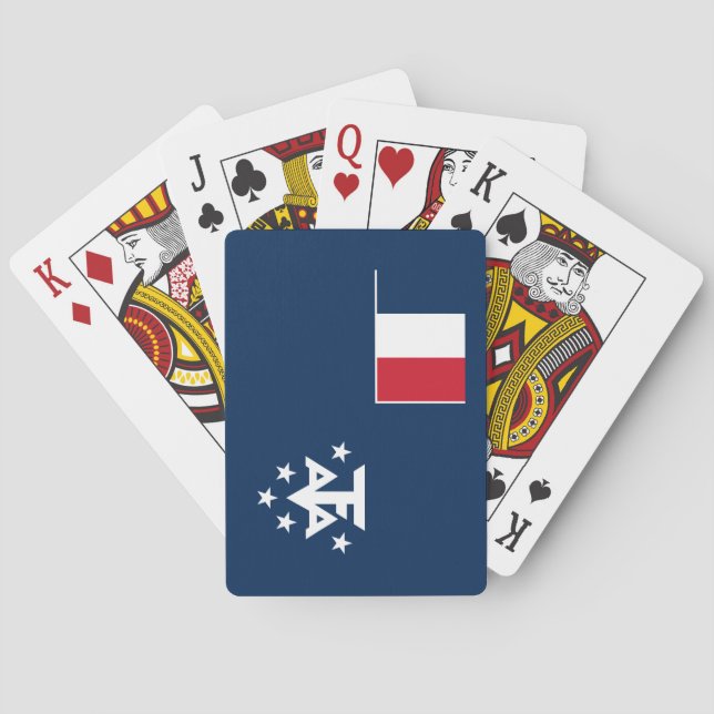 Baraja De Cartas Tierras Antárticas del Sur Francés (Reverso)