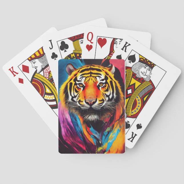 Baraja De Cartas Tiger Animal Discovery Adventure Nature Planet Ea (Reverso)