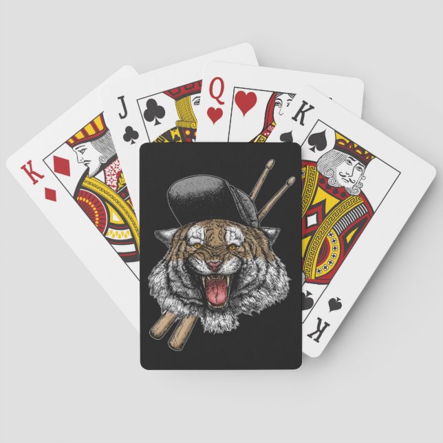 Baraja De Cartas Tiger Drummer (Reverso)