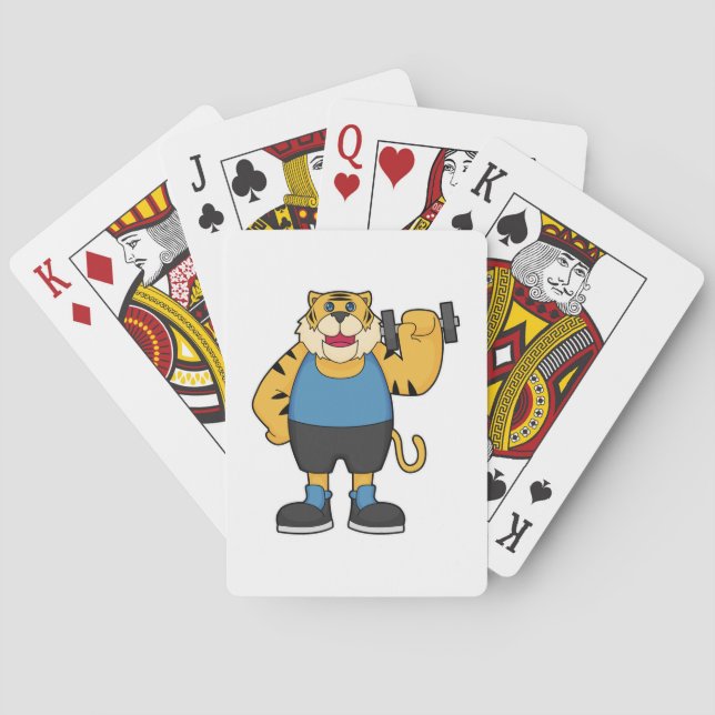 Baraja De Cartas Tiger Fitness Dumbbell (Reverso)